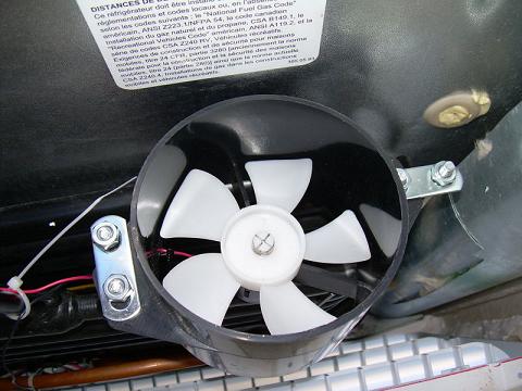 Solar Fridge Exhaust Fan.