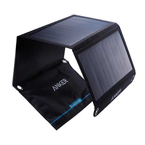 Solar Panel Anker 21W 2-Port USB Portable Solar Charger With Foldable Panel 